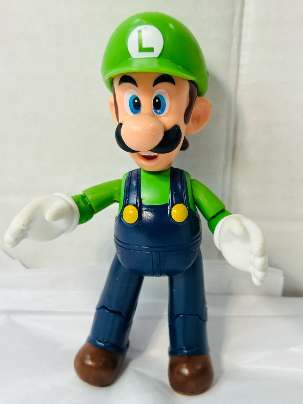 Luigi-Inspired Green and Blue Kids Action Figure Toy